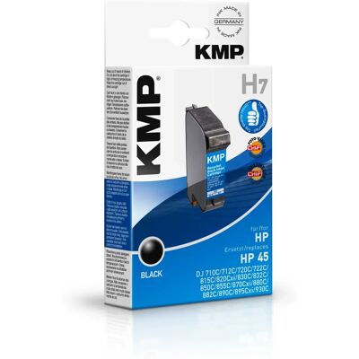 Cartouche d'encre KMP H7 - Noir - Compatible imprimante Cartouche d'encre KMP H7 - Noir - Compatible imprimante