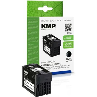 Cartouche d'encre KMP E186 - Compatible avec Epson 27XXL/ T2791 - Noir Cartouche d'encre KMP E186 - Compatible avec Epson 27XXL/ T2791 - Noir