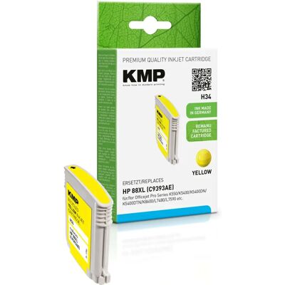Cartouche d'encre jaune KMP H34 - Cartouche d'imprimante Cartouche d'encre jaune KMP H34 - Cartouche d'imprimante