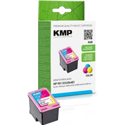 Cartouche d'encre KMP H48 - Cyan, Magenta, Jaune - Série Officejet 4500 - Publicité Cartouche d'encre KMP H48 - Cyan, Magenta, Jaune - Série Officejet 4500 - Publicité