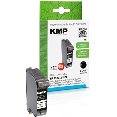 KMP H9 Inktcartridge - Zwart met hoge capaciteit KMP H9 Inktcartridge - Zwart met hoge capaciteit