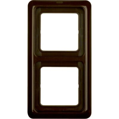 Berker 132901 Rahmen - 2fach, Braun, Glänzend - Schalterabdeckung Berker 132901 Rahmen - 2fach, Braun, Glänzend - Schalterabdeckung