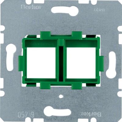 Berker 454104 Accessoire pour interrupteur - Plaque de support verte - Publicité Berker 454104 Accessoire pour interrupteur - Plaque de support verte - Publicité