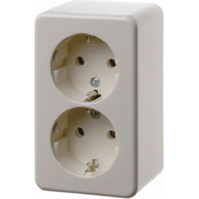 Berker 472140 Prise Schuko Blanche - Prise de courant en surface Berker 472140 Prise Schuko Blanche - Prise de courant en surface