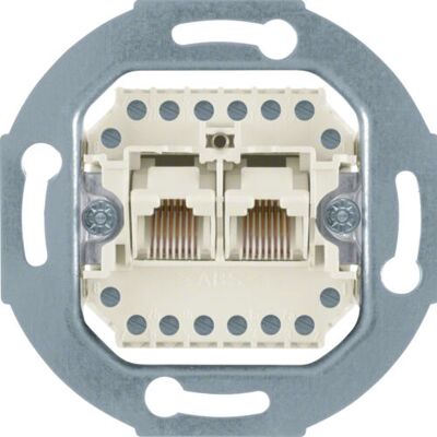 Berker 4539 Prise réseau - RJ-45, 2 modules, blanc - Accessoire réseau Berker 4539 Prise réseau - RJ-45, 2 modules, blanc - Accessoire réseau