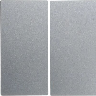 Hager 16231404 Plaque Murale - Couverture de Commutateur en Aluminium - Publicité Hager 16231404 Plaque Murale - Couverture de Commutateur en Aluminium - Publicité