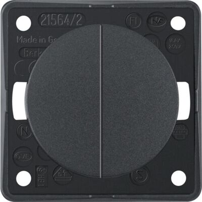 Berker Wippenschalter 936552505 - Interruptor en serie - Anthracite Berker Wippenschalter 936552505 - Interruptor en serie - Anthracite