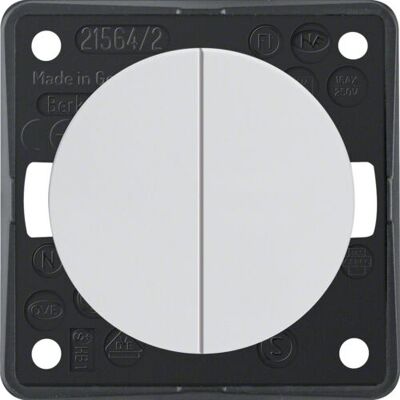 Berker 936552509 Hvitt Pushbutton-bryter 1P - Elektrisk Bryter Berker 936552509 Hvitt Pushbutton-bryter 1P - Elektrisk Bryter