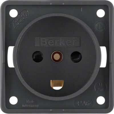 Hager 962722505 Antrasitt Kontakt - Socket Outlet Hager 962722505 Antrasitt Kontakt - Socket Outlet