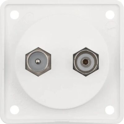 Berker 945612502 IEC-Steckdose Weiß - Antennen-TV/Radio Berker 945612502 IEC-Steckdose Weiß - Antennen-TV/Radio