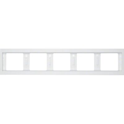 Hager 13937009 Weiß Steckdosenleiste - 5-fach Horizontalmontage Hager 13937009 Weiß Steckdosenleiste - 5-fach Horizontalmontage
