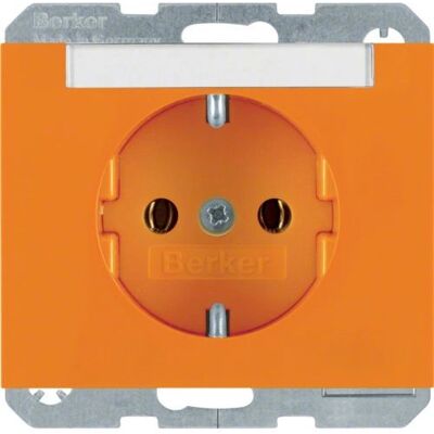 Berker Modèle 47397014 - Prise SCHUKO brillante orange avec zone d’étiquetage - Publicité Berker Modèle 47397014 - Prise SCHUKO brillante orange avec zone d’étiquetage - Publicité
