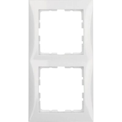 Hager 10128989 Plaque murale - Couvercle d'interrupteur, Blanc, 2F - Publicité Hager 10128989 Plaque murale - Couvercle d'interrupteur, Blanc, 2F - Publicité