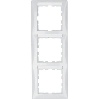 Berker 10138919 Cornice - 3 posti, bianco polar, montaggio verticale Berker 10138919 Cornice - 3 posti, bianco polar, montaggio verticale