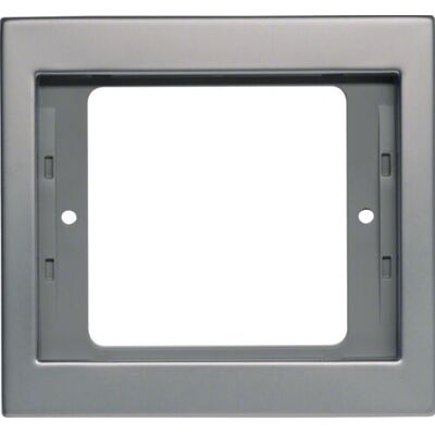 Hager Berker Plaque Murale en Acier Inoxydable - Couvercle pour Interrupteur 1-Gang - Publicité Hager Berker Plaque Murale en Acier Inoxydable - Couvercle pour Interrupteur 1-Gang - Publicité