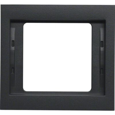 Piastra a muro Hager 13137006 - Antracite - Copertura interruttore Piastra a muro Hager 13137006 - Antracite - Copertura interruttore