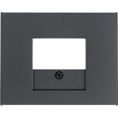 Berker 10357006 Piastra a parete - TAE presa, Antracite Berker 10357006 Piastra a parete - TAE presa, Antracite