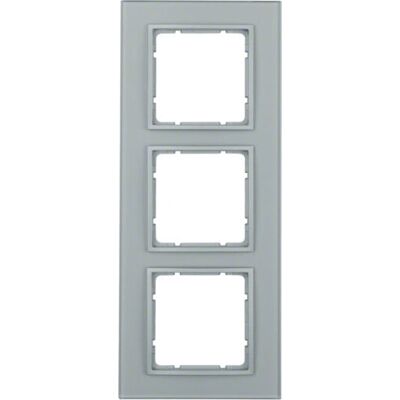 Berker 10136414 Plaque Murale en Aluminium - Cadre en Verre 3F - Publicité Berker 10136414 Plaque Murale en Aluminium - Cadre en Verre 3F - Publicité