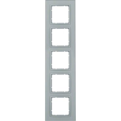 Hager 10156414 Wandplatte - 5 Module - Aluminium Hager 10156414 Wandplatte - 5 Module - Aluminium
