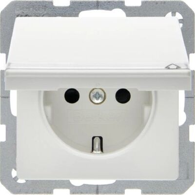 BERKER 47526089 - SCHUKO-Steckdose mit Klappdeckel BERKER 47526089 - SCHUKO-Steckdose mit Klappdeckel