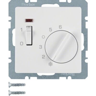 Berker 20306089 Thermostat - Régulateur de Temp, Contact Ouvert, Blanc - Publicité Berker 20306089 Thermostat - Régulateur de Temp, Contact Ouvert, Blanc - Publicité