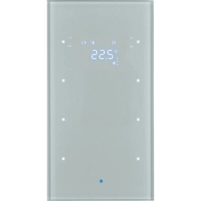 Hager 75643034 Interrupteur Lumineux en Verre d'Aluminium - Interrupteur Lumineux Hager 75643034 Interrupteur Lumineux en Verre d'Aluminium - Interrupteur Lumineux