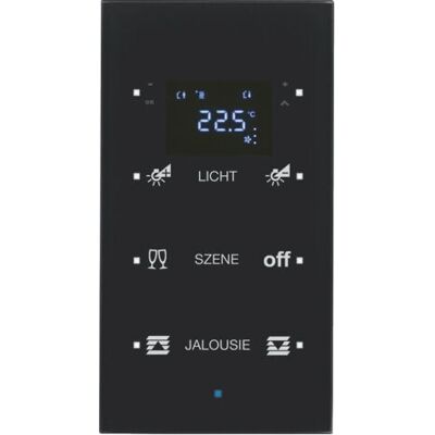 Hager 75643135 - Sensor de vidrio con termostato - Interruptor de luz Hager 75643135 - Sensor de vidrio con termostato - Interruptor de luz
