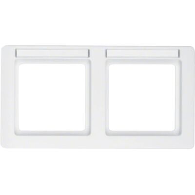 Berker 10226019 Plaque Murale - 2 Voies Blanc - Couverture Interrupteur - Publicité Berker 10226019 Plaque Murale - 2 Voies Blanc - Couverture Interrupteur - Publicité