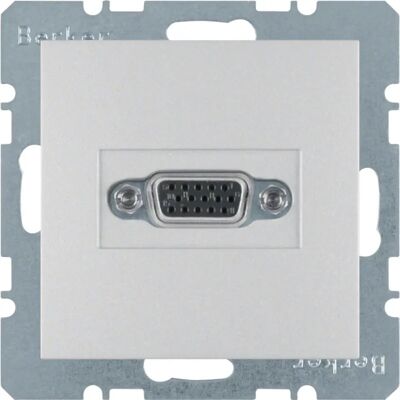 Berker 3315401404 Aluminium VGA Steckdose - Wandmontage Berker 3315401404 Aluminium VGA Steckdose - Wandmontage