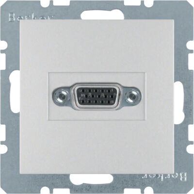 BERKER 3315411404 VGA-Steckdose Aluminium - Unterputz BERKER 3315411404 VGA-Steckdose Aluminium - Unterputz