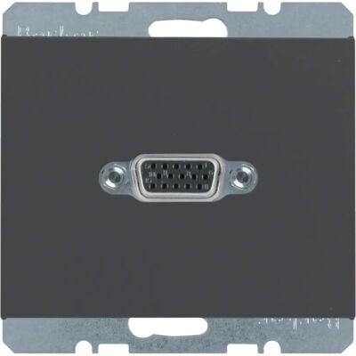 Berker 3315417006 VGA Steckdose - IP20, Anthrazit Berker 3315417006 VGA Steckdose - IP20, Anthrazit