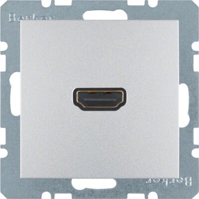 Hager 3315431404 Wandplatte - HDMI 90° Aluminium Matt Hager 3315431404 Wandplatte - HDMI 90° Aluminium Matt