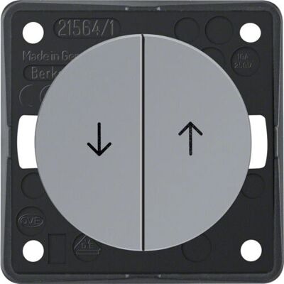 Berker 936532507 Interrupteur électrique gris - Bouton-poussoir, 1P, Brillant - Publicité Berker 936532507 Interrupteur électrique gris - Bouton-poussoir, 1P, Brillant - Publicité