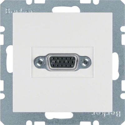 Hager 3315418989 Wandplatte - VGA Steckdose - Schalterabdeckung Hager 3315418989 Wandplatte - VGA Steckdose - Schalterabdeckung