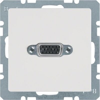 Berker 3315416089 Weiße VGA Steckdose - Wandmontage, 15-polig, IP20 Berker 3315416089 Weiße VGA Steckdose - Wandmontage, 15-polig, IP20
