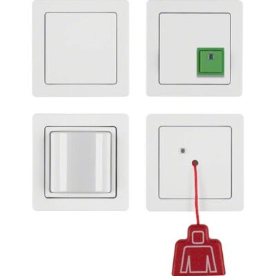 Berker 52006089 Notruf-Set komplett - Weiß, Elektro-Schalterzubehör Berker 52006089 Notruf-Set komplett - Weiß, Elektro-Schalterzubehör