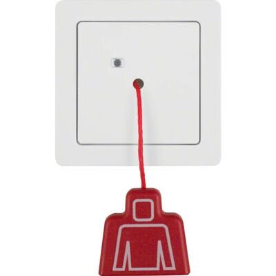 Hager 52026089 Weiß Zugtaster mit Rahmen - Schalterzubehör Hager 52026089 Weiß Zugtaster mit Rahmen - Schalterzubehör