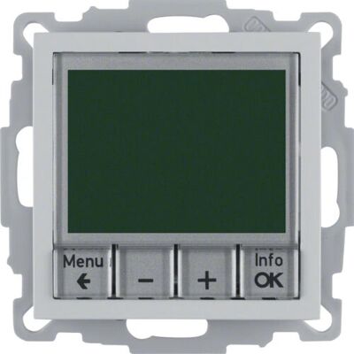 Berker 20441404 Thermostat - Widerstandssensor, Digitales Display, Programmierbare Wochenzeitschaltuhr Berker 20441404 Thermostat - Widerstandssensor, Digitales Display, Programmierbare Wochenzeitschaltuhr