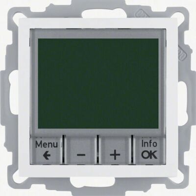 Régulateur de température blanc Berker 20441909 avec interrupteur Régulateur de température blanc Berker 20441909 avec interrupteur