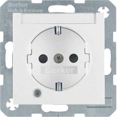 Berker 41101909 Weiß Steckdose mit LED - Steckdose Berker 41101909 Weiß Steckdose mit LED - Steckdose