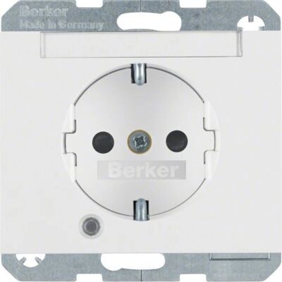 Berker 41107009 Presa Schuko bianca con LED Berker 41107009 Presa Schuko bianca con LED