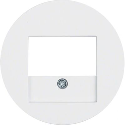 Hager 10382089 Weiße Wandplatte mit TAE-Steckdose - Schalterabdeckung Hager 10382089 Weiße Wandplatte mit TAE-Steckdose - Schalterabdeckung