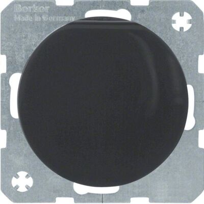 Berker Schwarze Type E Steckdose - Schutzkontakt mit Klappdeckel Berker Schwarze Type E Steckdose - Schutzkontakt mit Klappdeckel