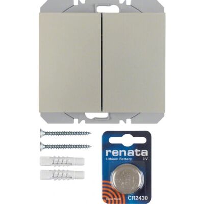 Hager 85656273 Edelstahl Wireless KNX-Schalter - Steckdose und KNX-Funk-Schalter Hager 85656273 Edelstahl Wireless KNX-Schalter - Steckdose und KNX-Funk-Schalter