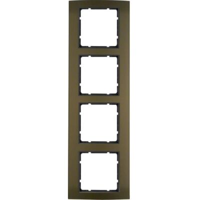 Berker 10143001 Rahmen - 4er Set, Metall, Braun, Matt Finish Berker 10143001 Rahmen - 4er Set, Metall, Braun, Matt Finish