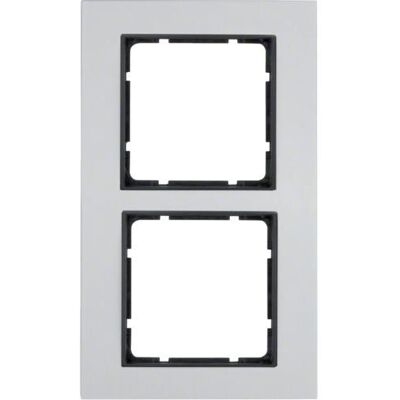 Berker 10126904 Aluminium Rahmen - 2-fach IP20 Berker 10126904 Aluminium Rahmen - 2-fach IP20