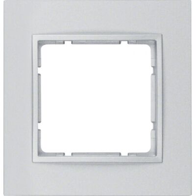 Hager Berker 1-Gang Placa de Pared de Aluminio - Tapa de Interruptor Hager Berker 1-Gang Placa de Pared de Aluminio - Tapa de Interruptor