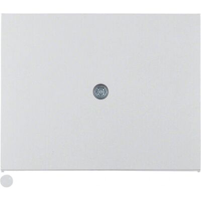 Berker 10057003 Plaque Murale en Aluminium - Couverture pour Sortie de Câbles et VDo - Publicité Berker 10057003 Plaque Murale en Aluminium - Couverture pour Sortie de Câbles et VDo - Publicité