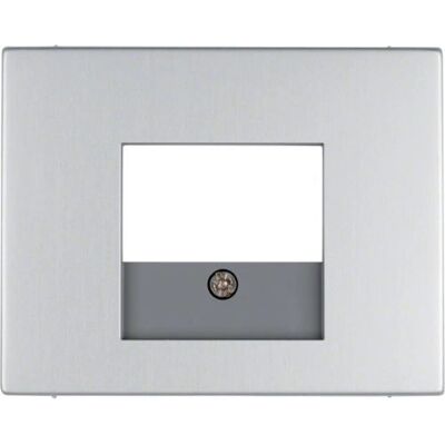 Berker 10357003 Piastra a parete - Alluminio, TAE Berker 10357003 Piastra a parete - Alluminio, TAE
