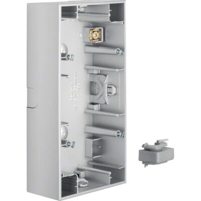 Berker 10527003 Aufputz-Gehäuse Aluminium, 2-fach Berker 10527003 Aufputz-Gehäuse Aluminium, 2-fach